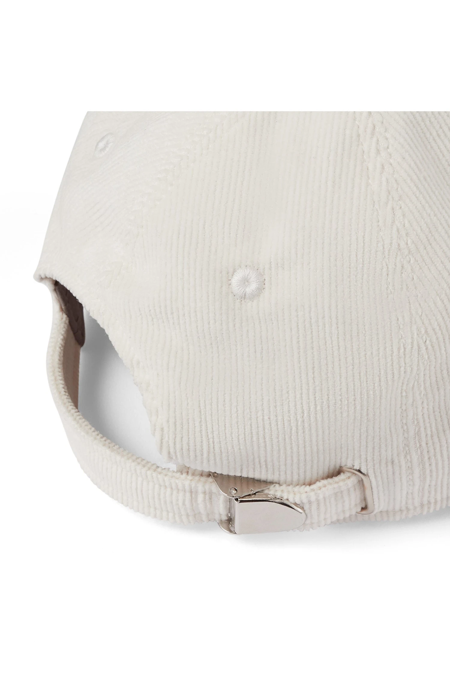 Adjustable Two-Tone Cord Baseball Cap - Image 7