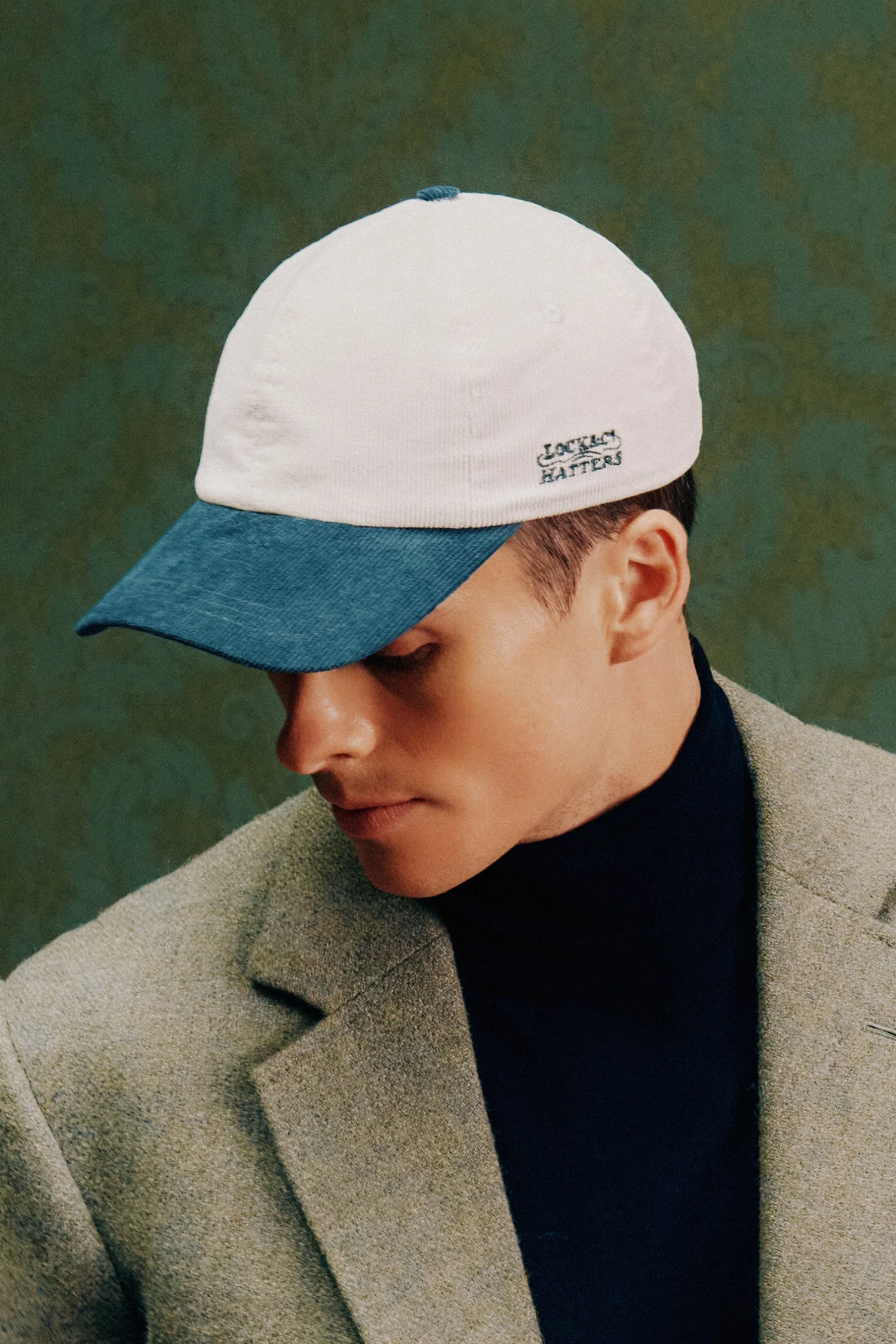 Adjustable Two-Tone Cord Baseball Cap - Image 9