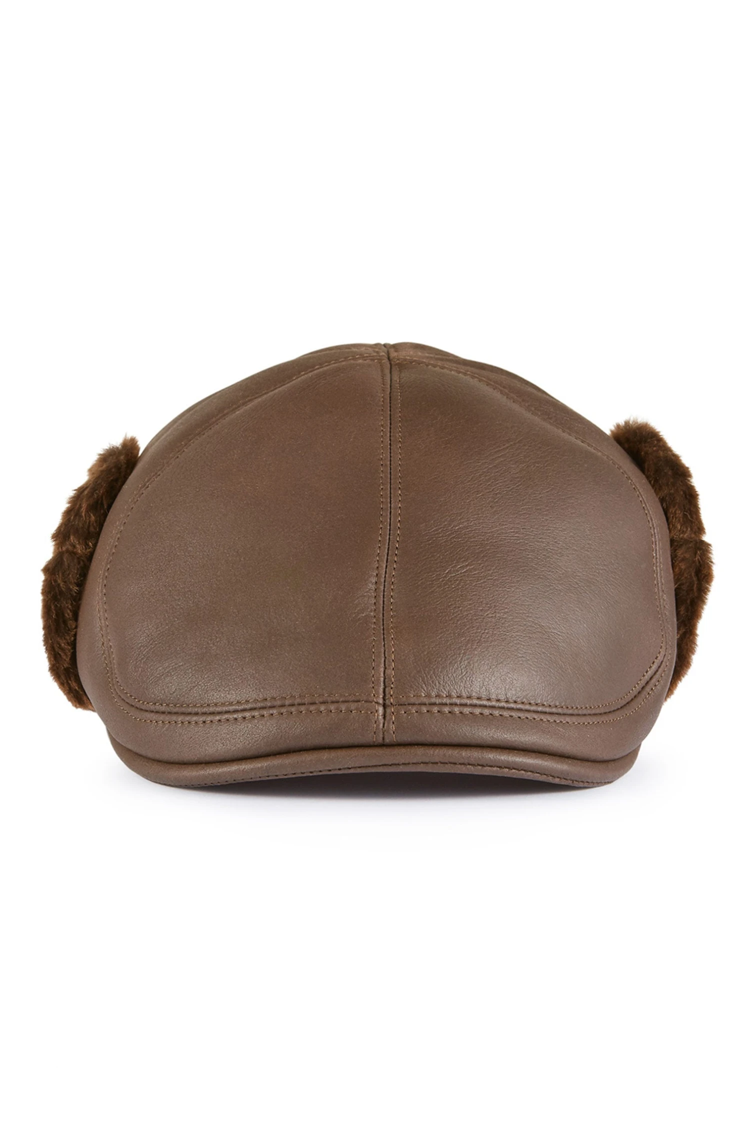 Alberta Leather Flat Cap - Image 4