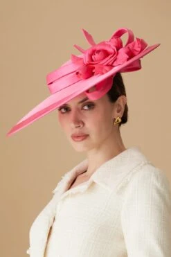 Jasmine Bright Pink Slice Hat