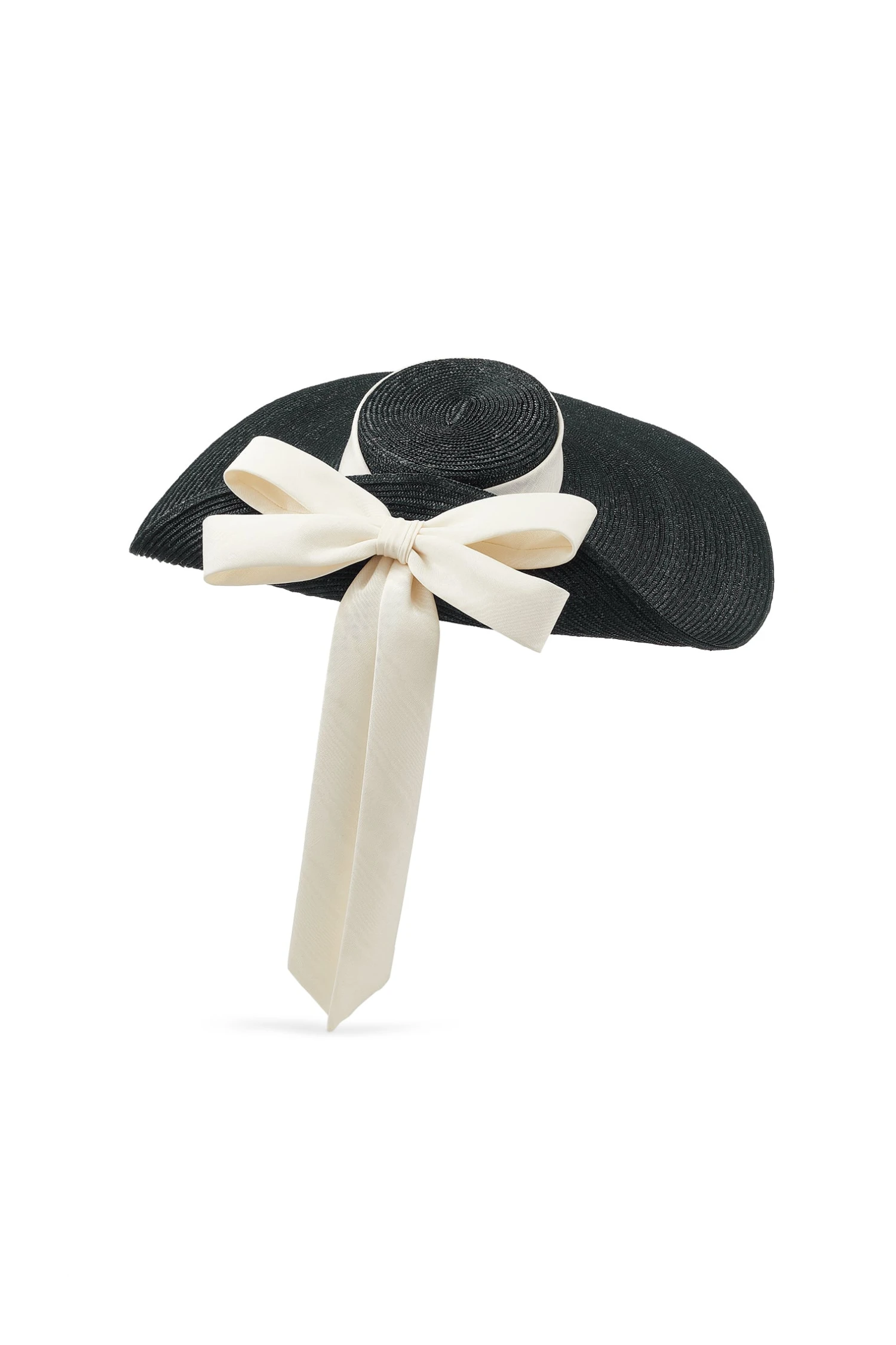 Lady Grey Black Wide Brim Hat - Image 2