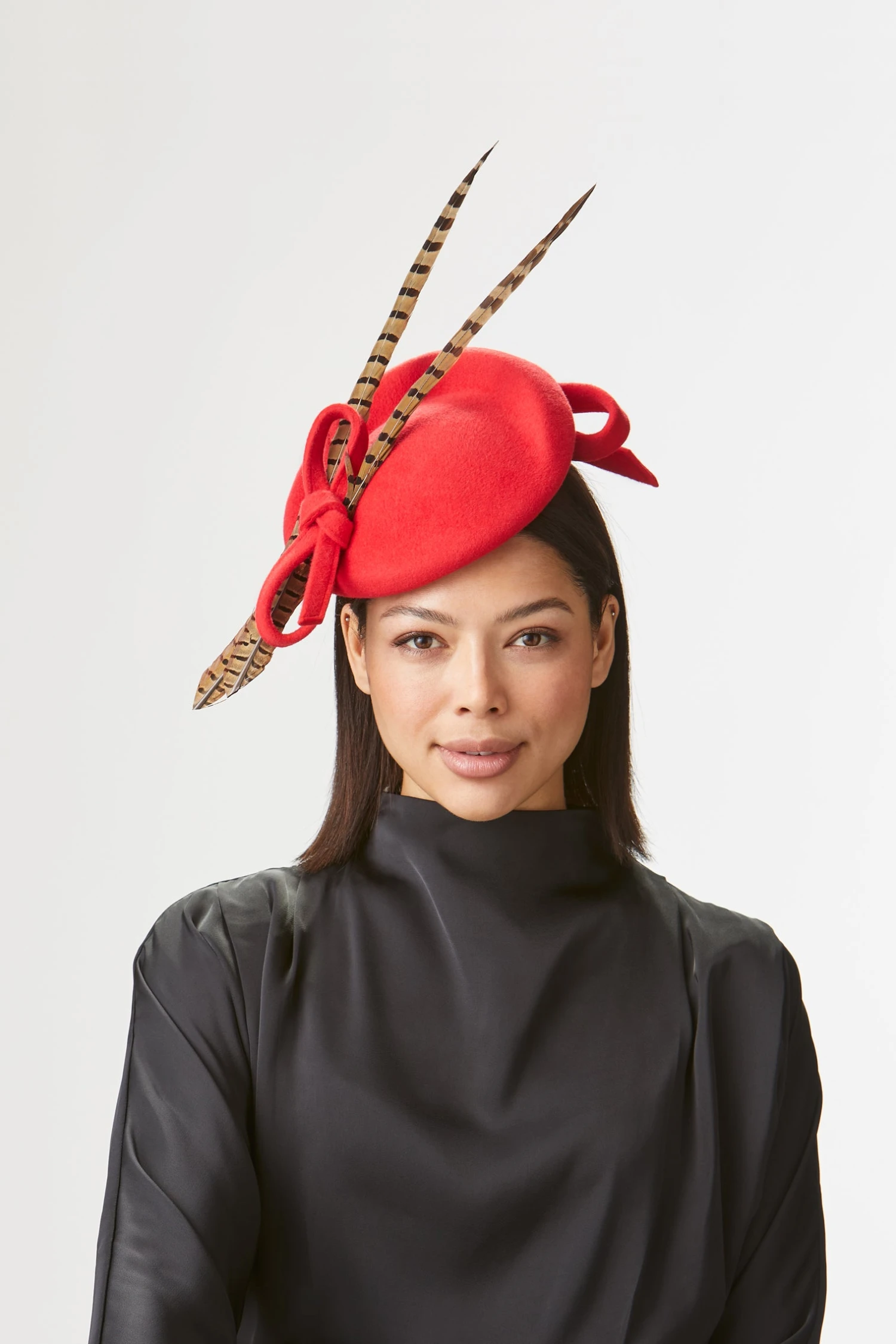 Loretta Red Percher Hat - Image 3