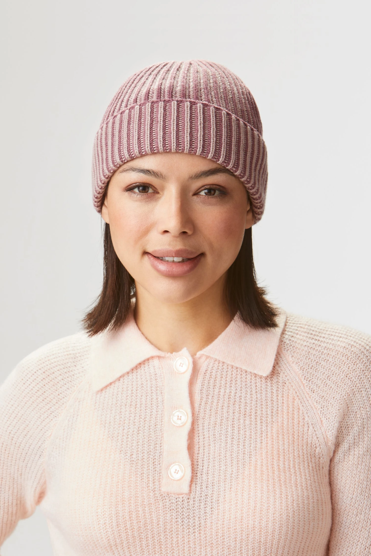 Two-Tone Cashmere Ski Beanie - Image 3